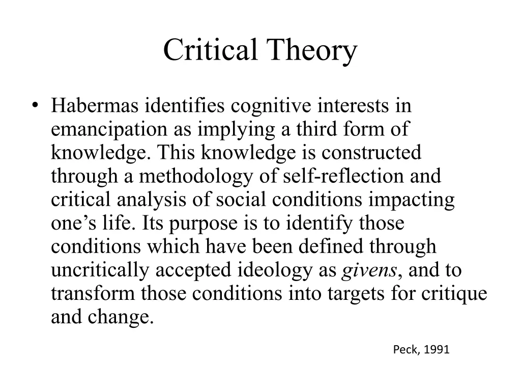 critical theory