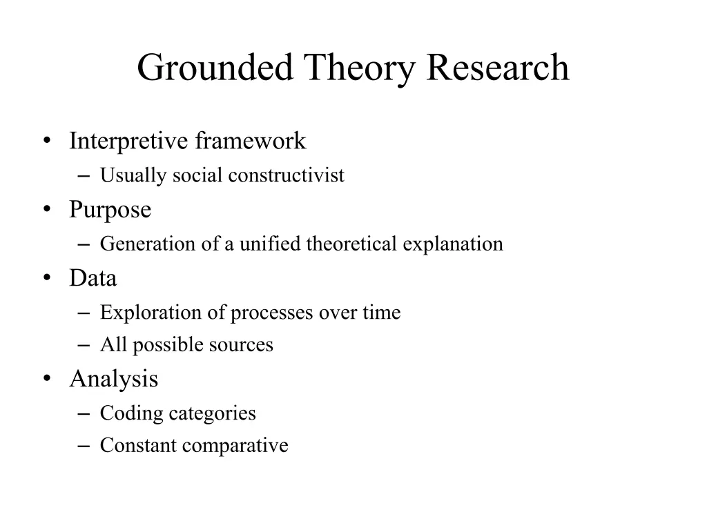 grounded theory research