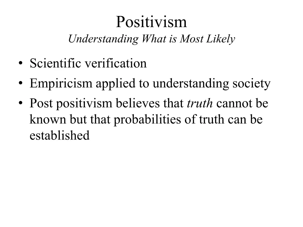 positivism 1