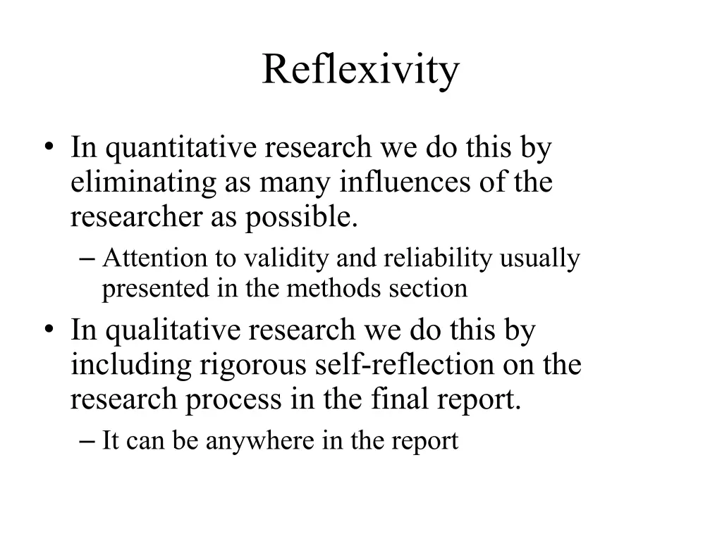 reflexivity 1
