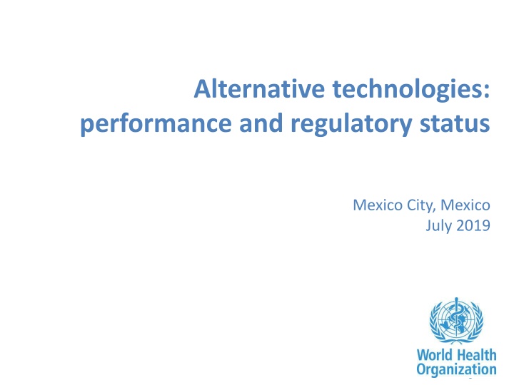 alternative technologies performance