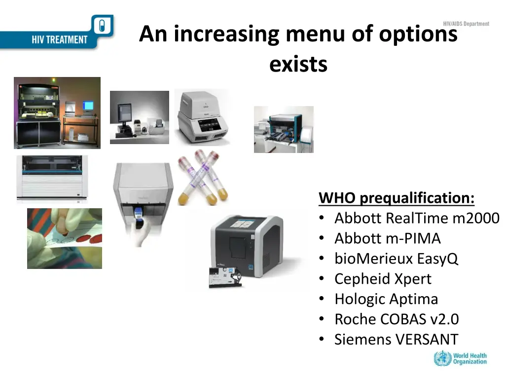 an increasing menu of options exists