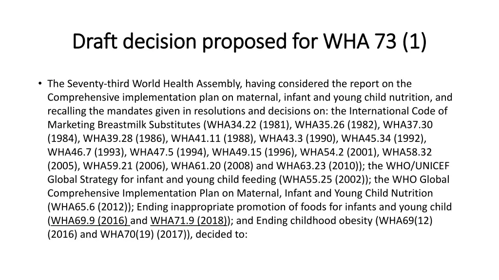draft decision proposed for wha 73 1 draft