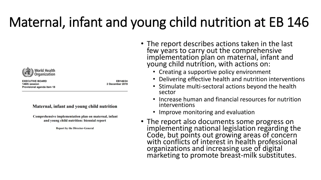 maternal maternal infant and infant and young 1