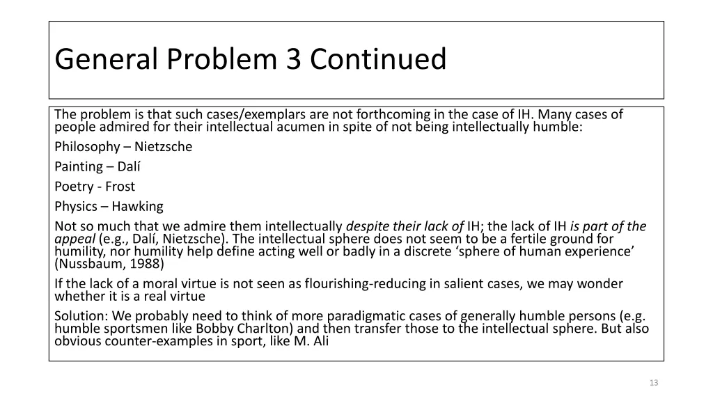 general problem 3 continued