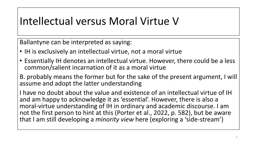 intellectual versus moral virtue v
