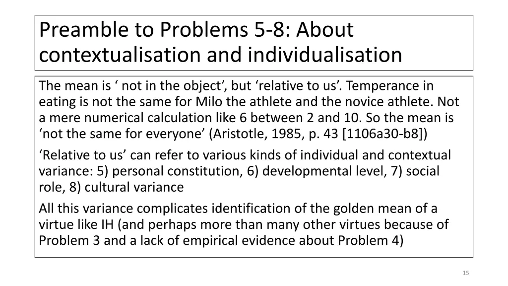 preamble to problems 5 8 about contextualisation