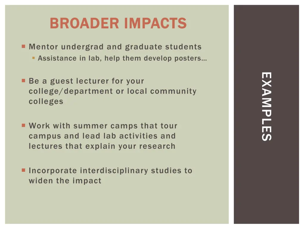 broader impacts broader impacts