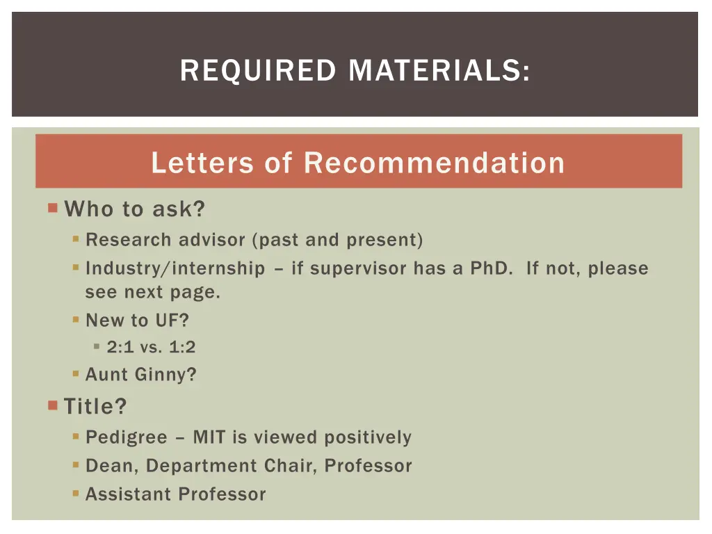 required materials 3