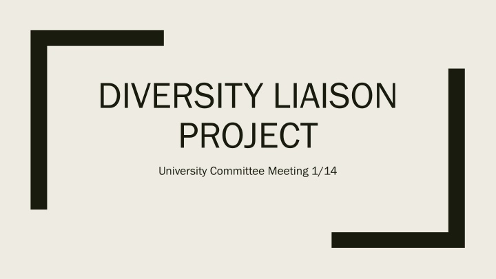 diversity liaison project