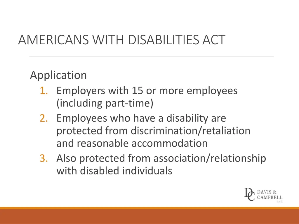 americans with disabilities act