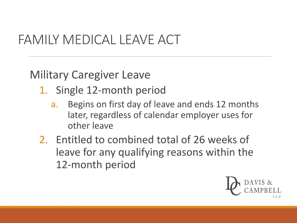 family medical leave act 13