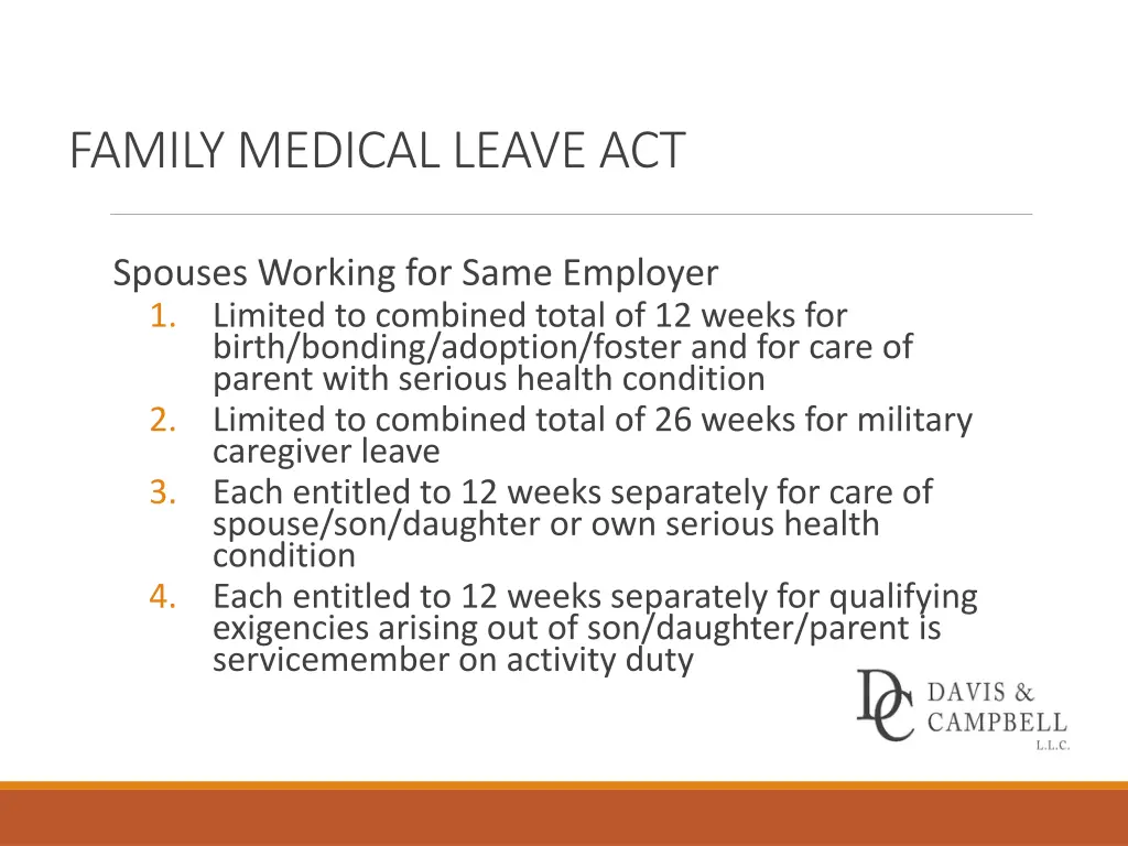 family medical leave act 14