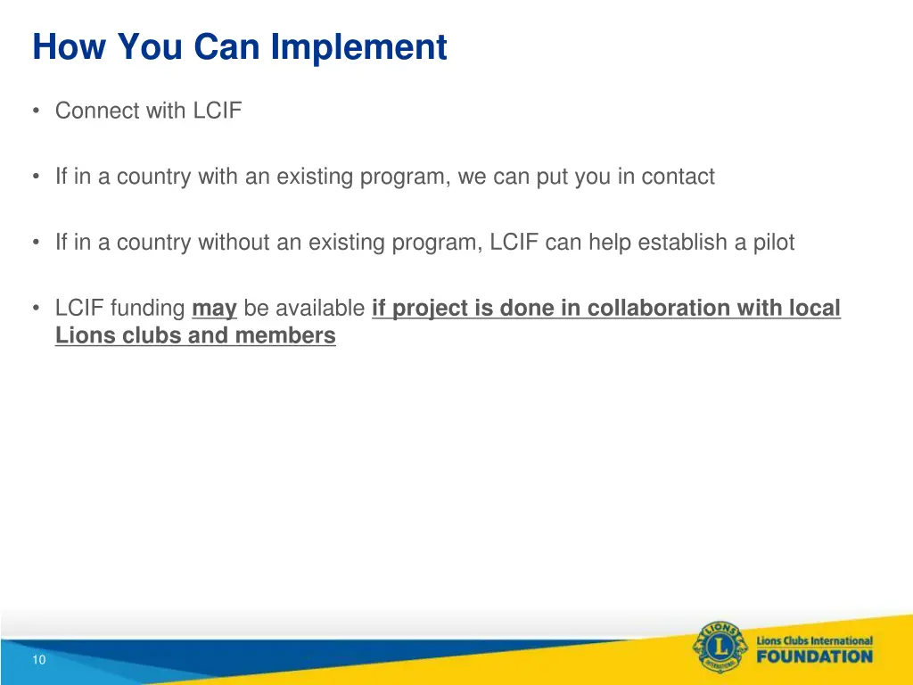 how you can implement