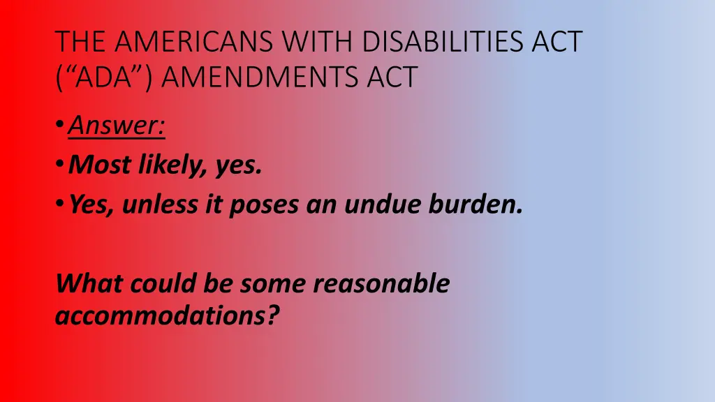 the americans with disabilities 10