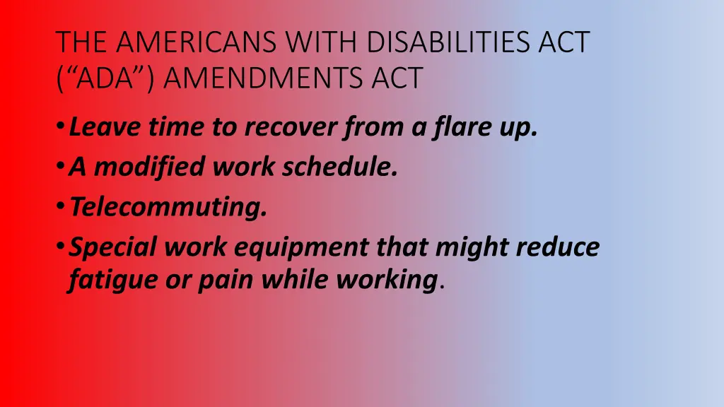 the americans with disabilities 11