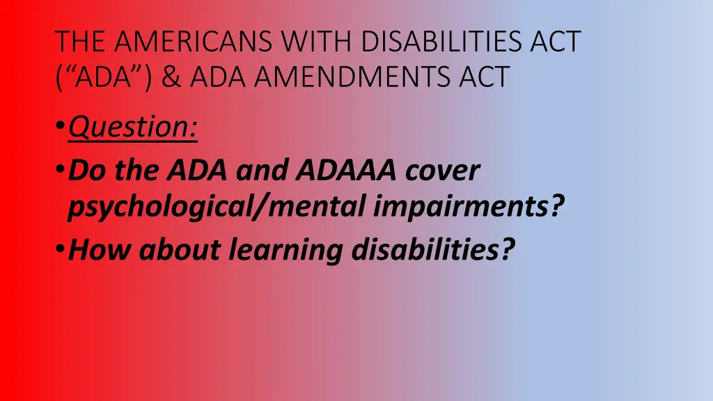the americans with disabilities 5