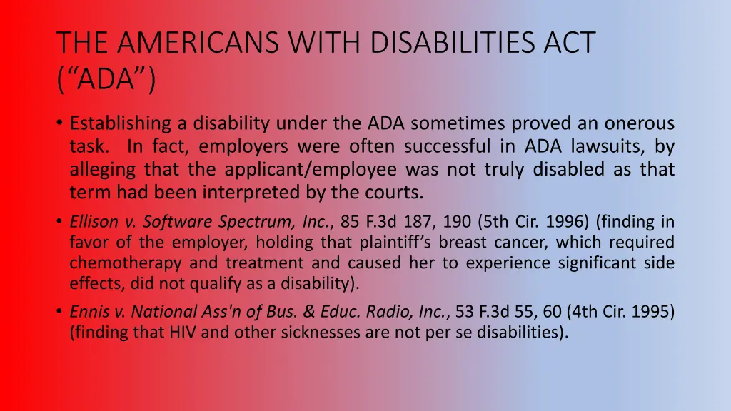 the americans with disabilities act ada 2