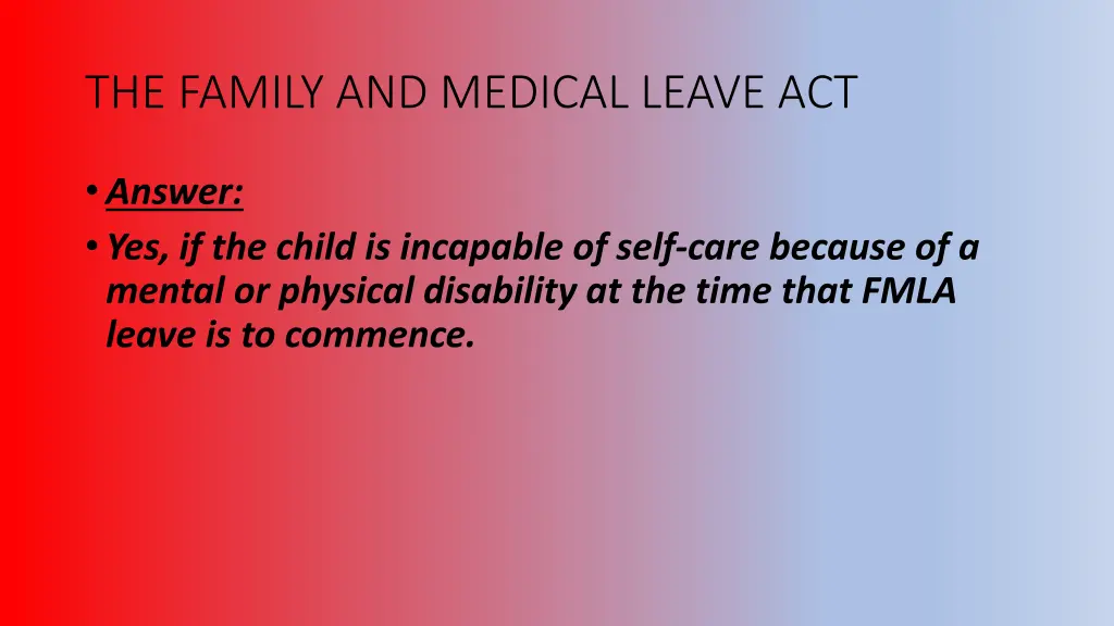 the family and medical leave act 7