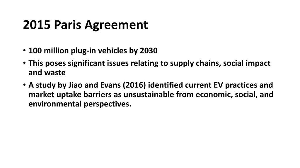 2015 paris agreement