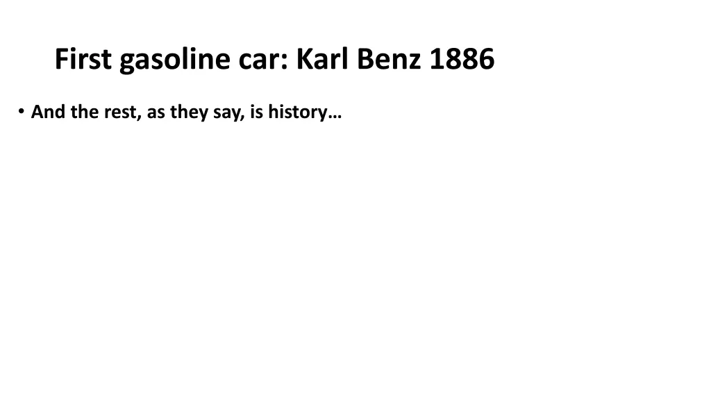 first gasoline car karl benz 1886