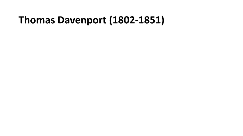 thomas davenport 1802 1851