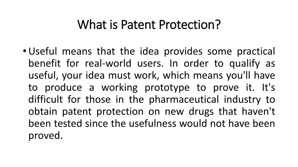 what what is is patent 1