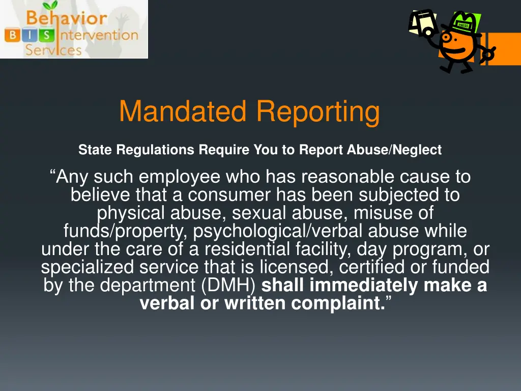 mandated reporting