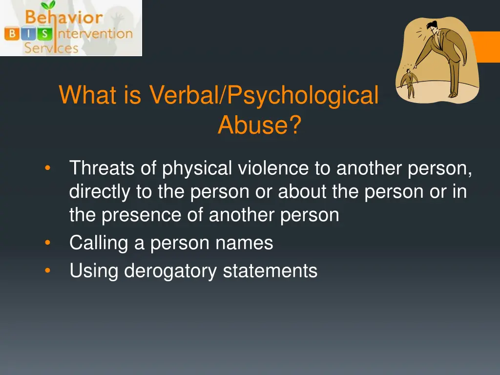 what is verbal psychological abuse