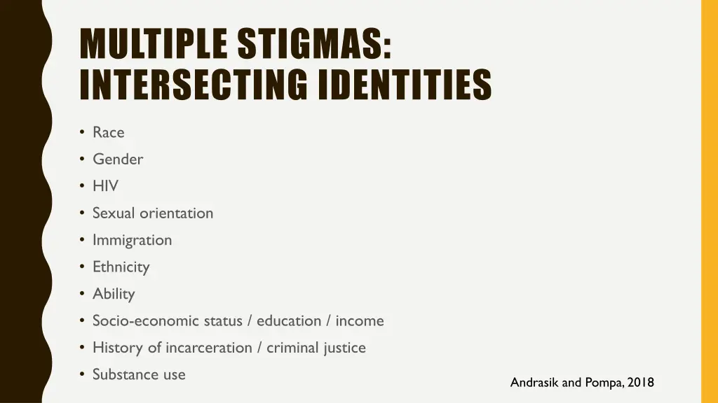 multiple stigmas intersecting identities