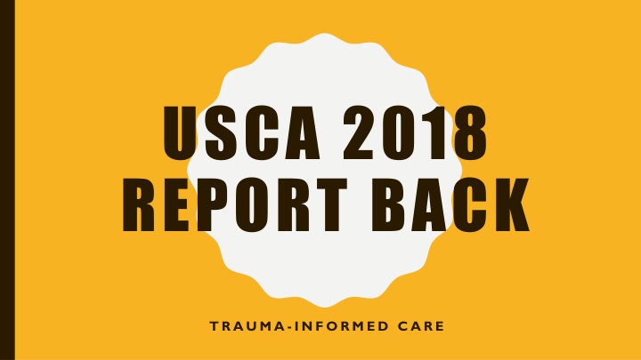 usca 2018 report back