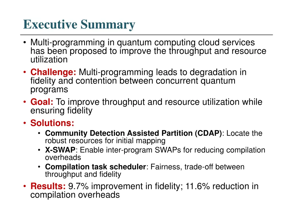 executive summary