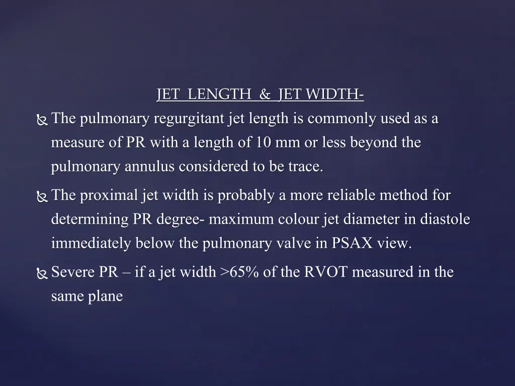 jet length jet width