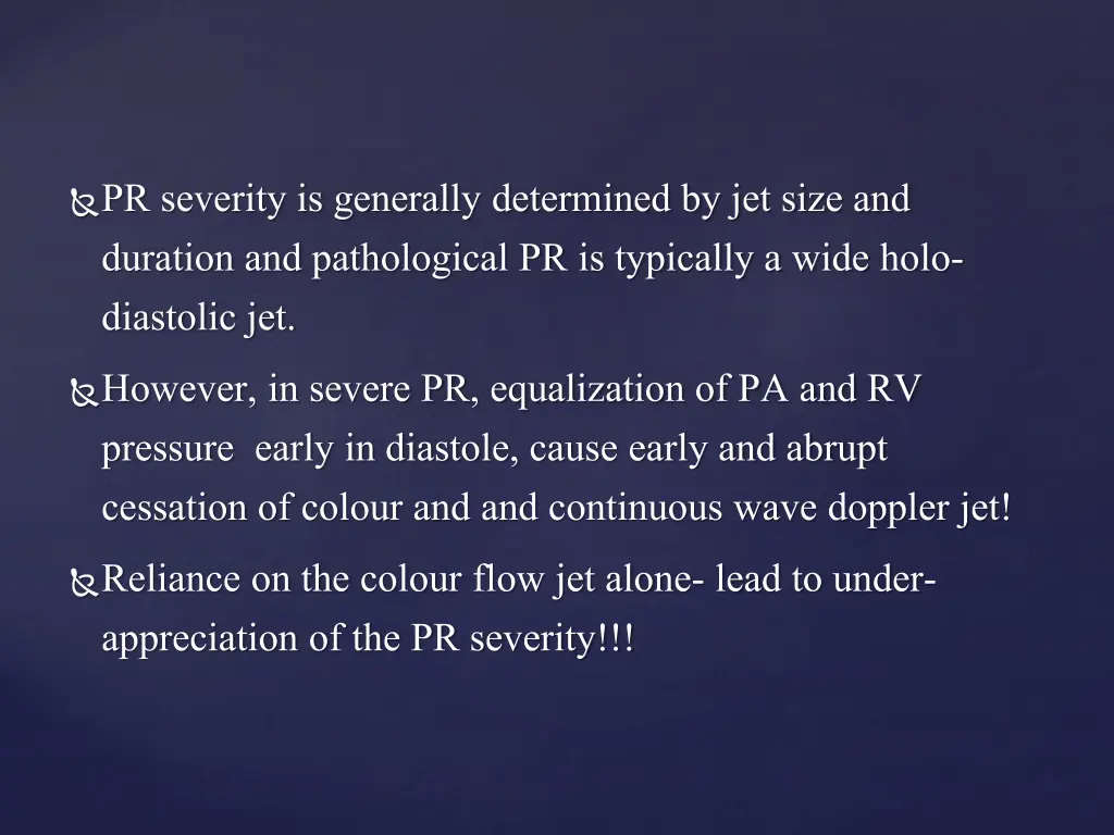 pr severity is generally determined by jet size