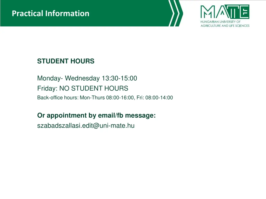 practical information 6