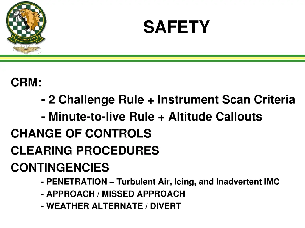 safety