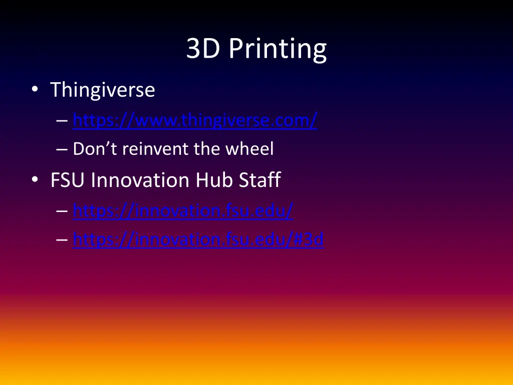3d printing