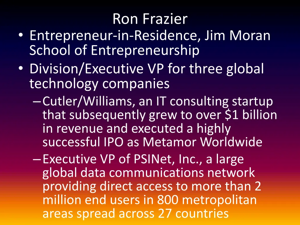 ron frazier