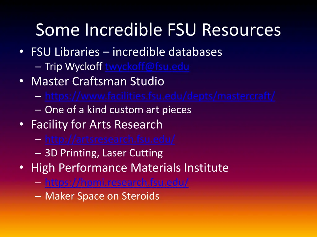 some incredible fsu resources fsu libraries