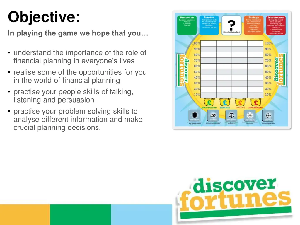 objective in playing the game we hope that you