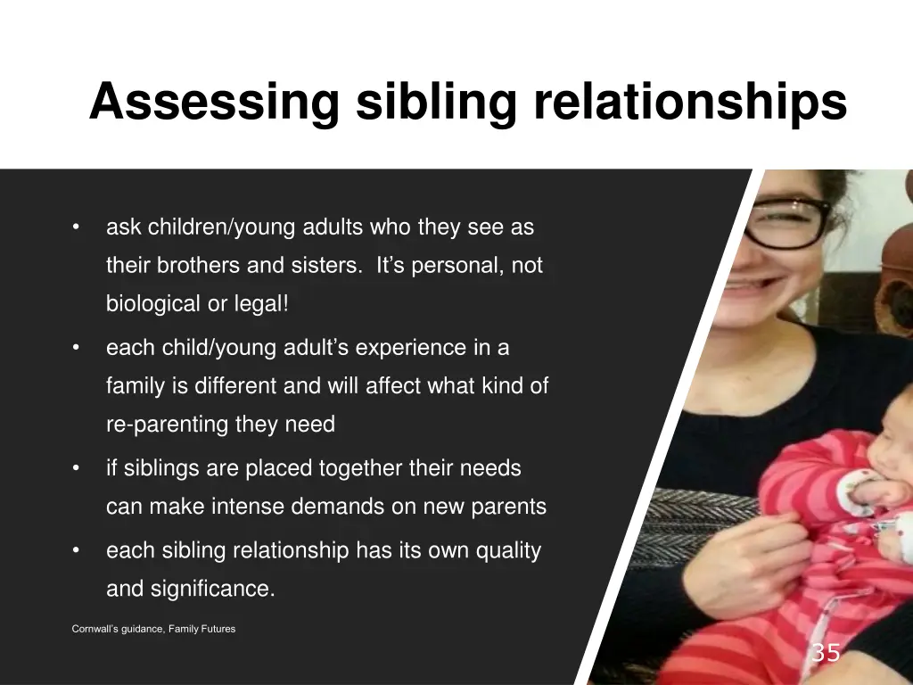 assessing sibling relationships