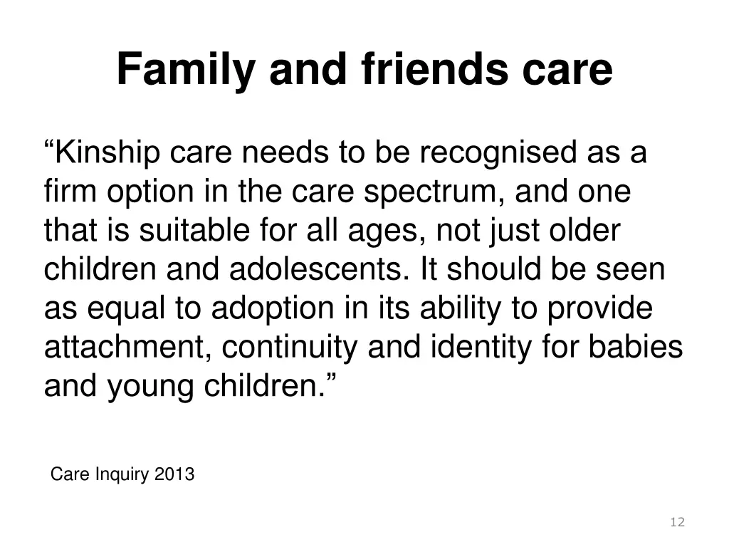 family and friends care