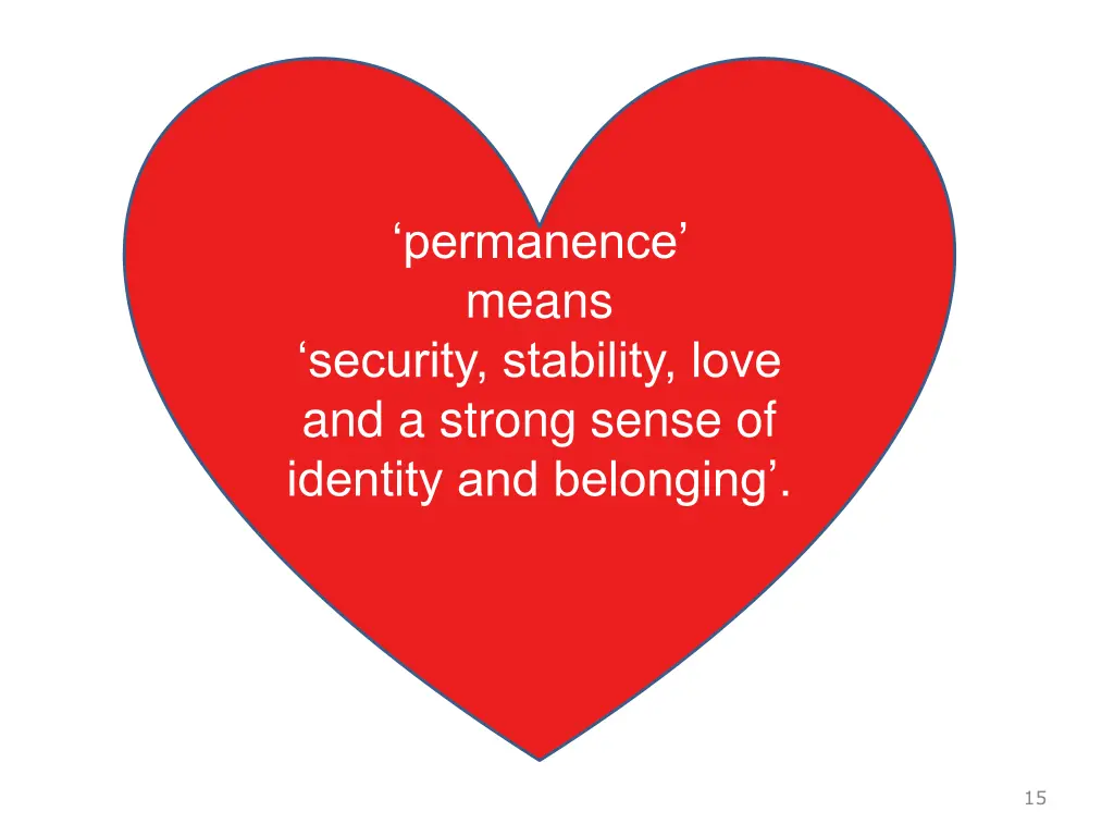 permanence means security stability love