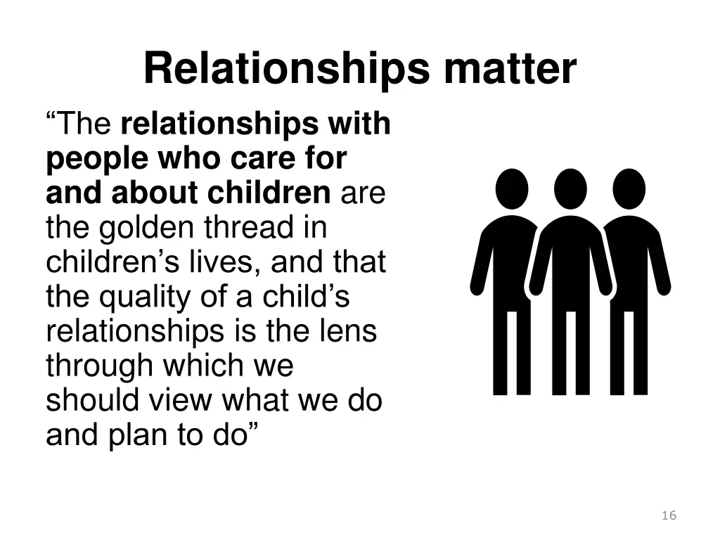 relationships matter the relationships with