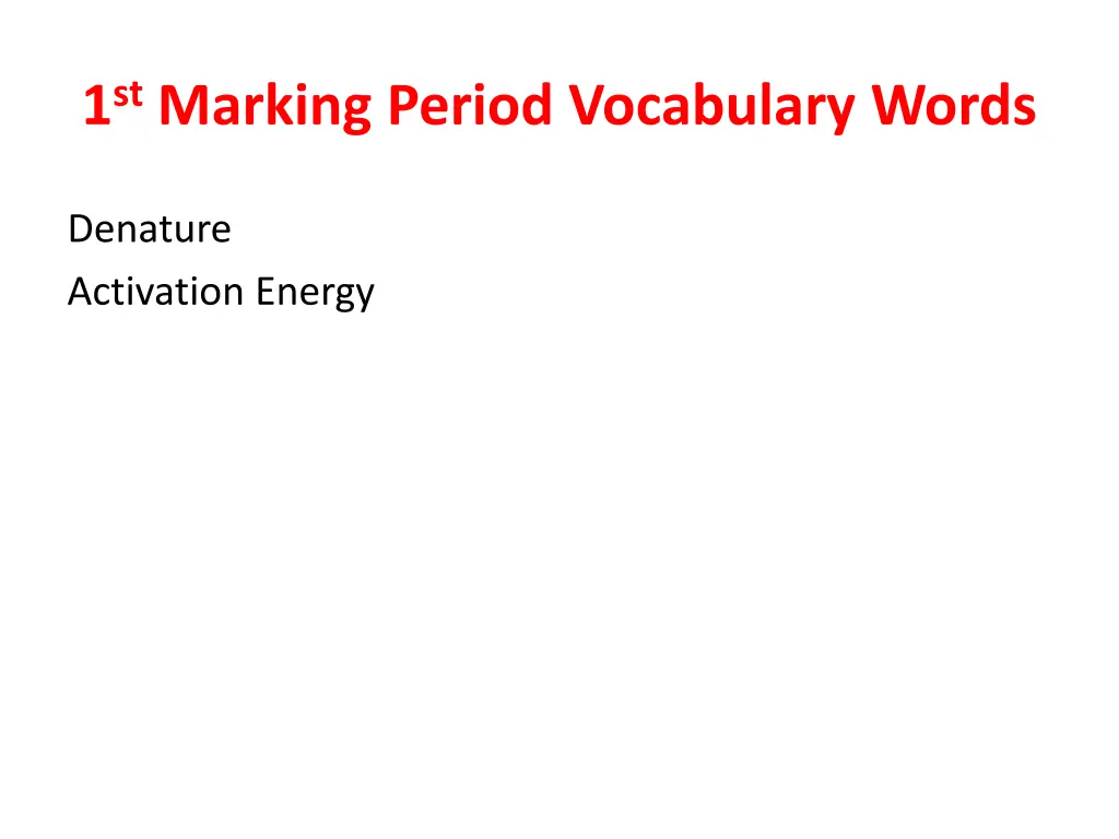 1 st marking period vocabulary words 2