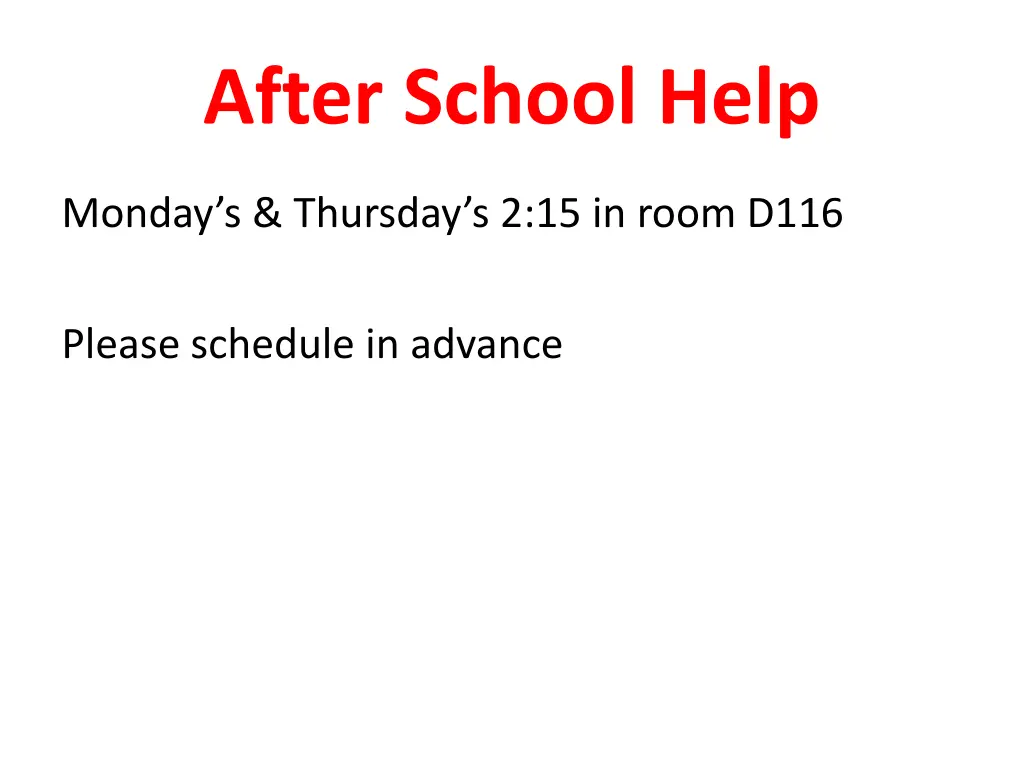 after school help