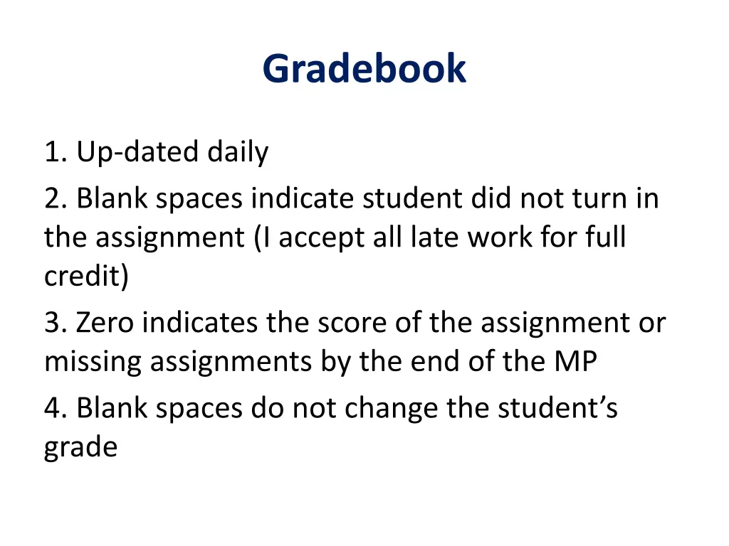 gradebook