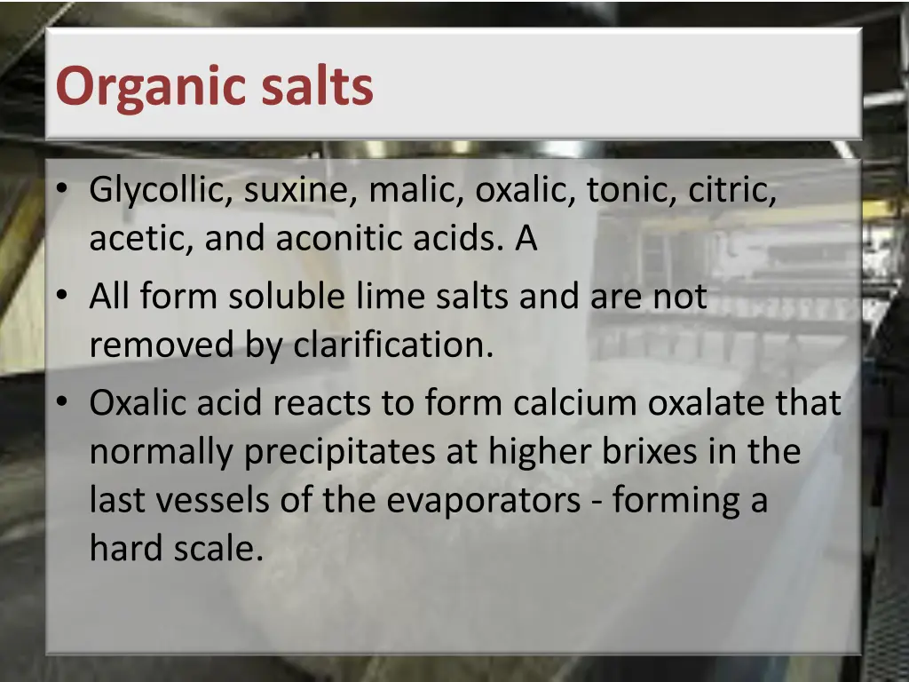 organic salts