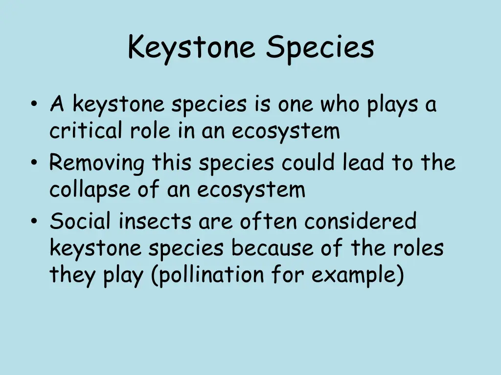 keystone species