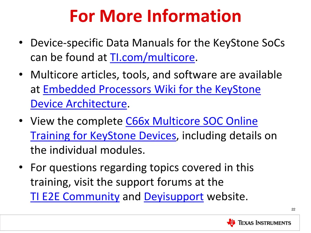 for more information
